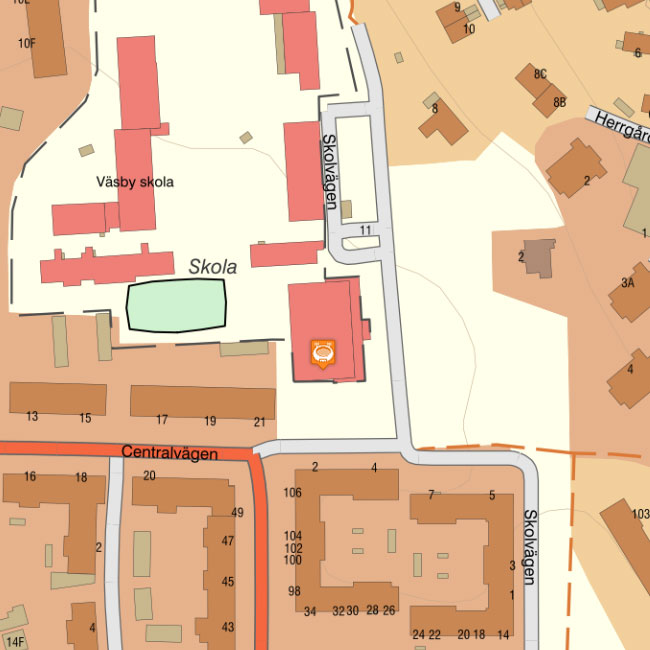 Väsbyskolans sporthall, Skolvägen 11