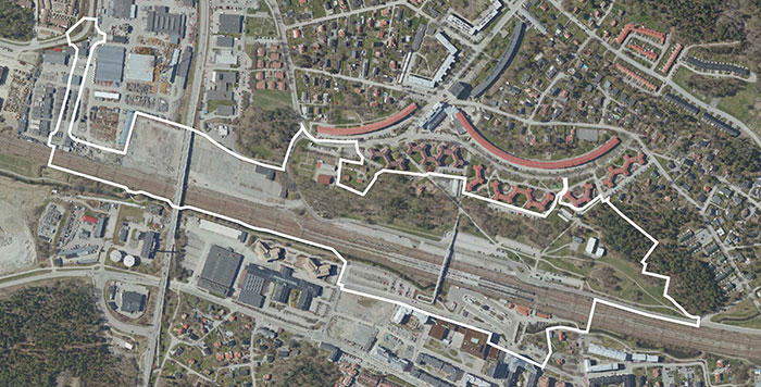 Kartvy över planområdet