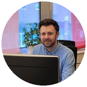 Sebastian, en av våra medarbetare