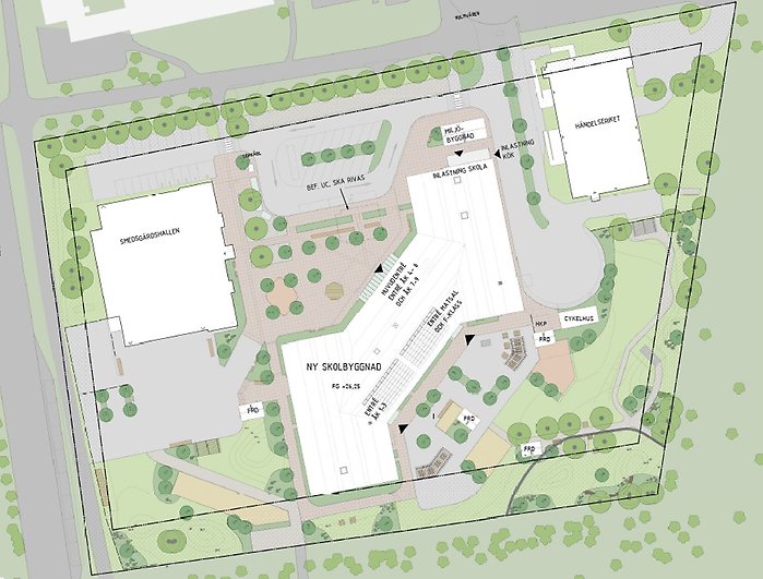 Kartbild över området